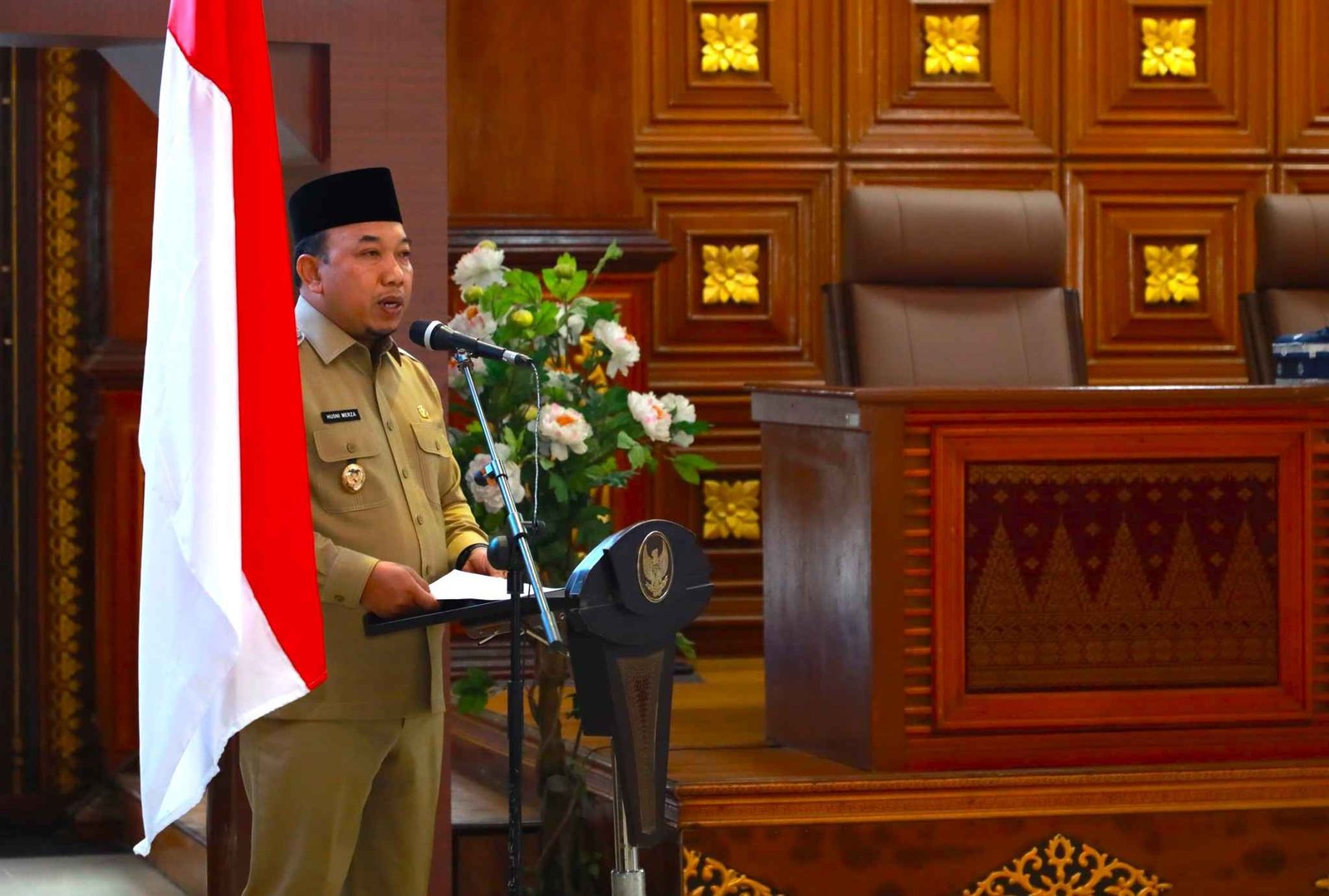 WAKIL BUPATI HUSNI MERZA, BUKA RAPAT KONSULTASI PUBLIK RANCANGAN KERJA DAERAH KABUPATEN SIAK